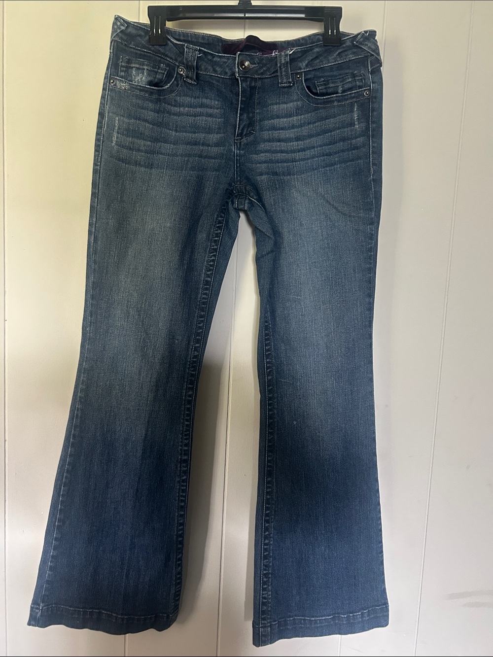 refuge Women's Dark Blue Flare Jeans